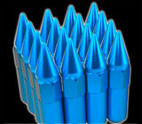 60mm Tuner Racing Lug Nuts 14x1.5 สำหรับล้อ / ขอบ, Blue Lug Nuts